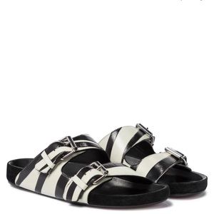 Isabel Marant Lenny’s Zebra Print Slide Size 39 Light Wear